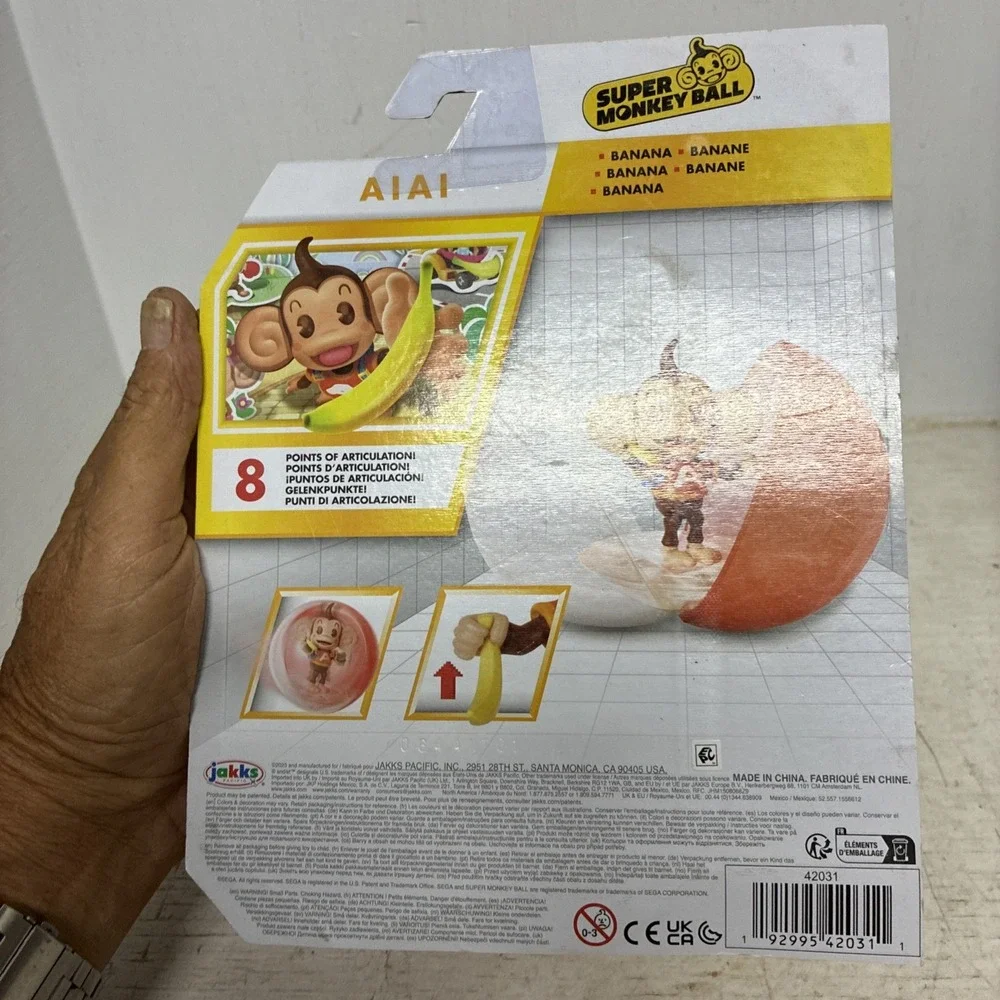Super Monkey Ball AIAI Video Game Action Figure Sega Nintendo 2023 Jakks Pacific